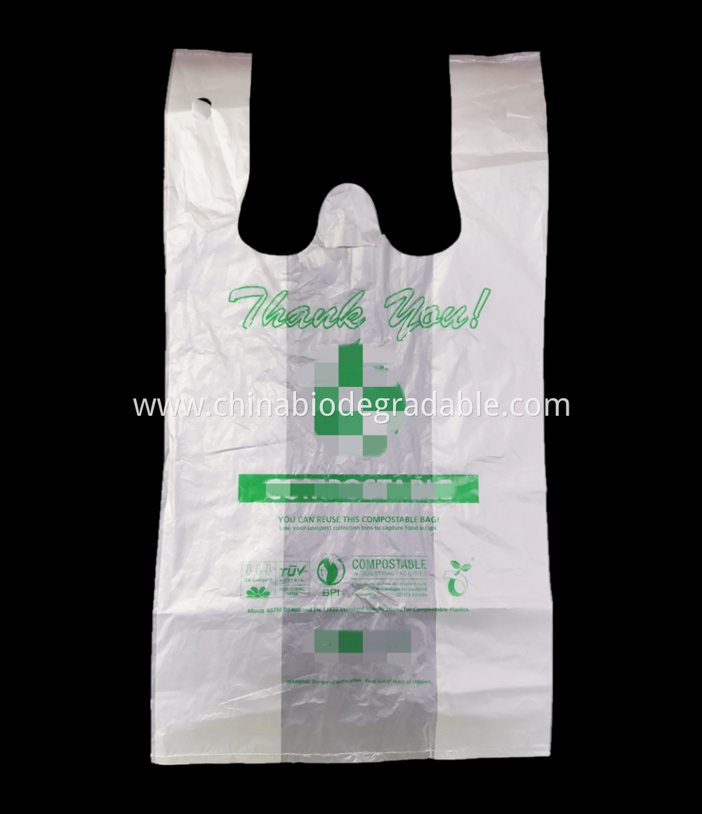 Compostable Cornstarch Shopping Bags